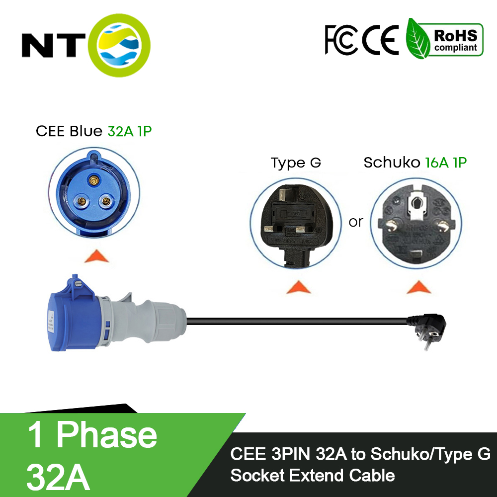 NTO Blue CEE Female Power Plug - огляд і ціна Ev Charger Adapter