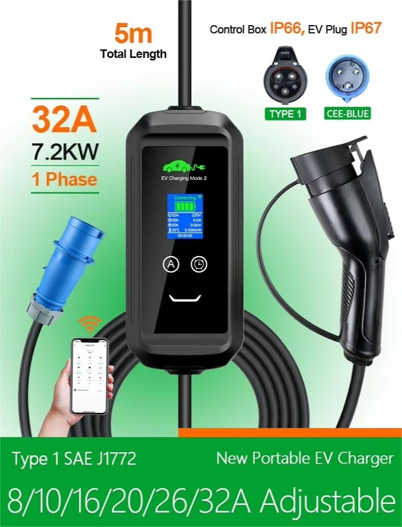 Custom USA AC Portable EV Char - огляд і ціна Portable Ev Charger