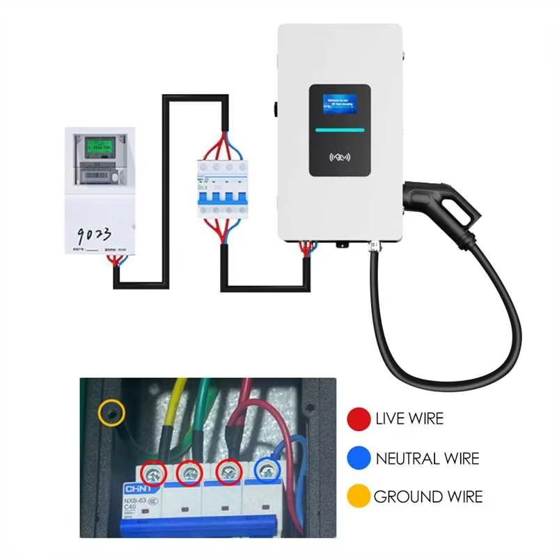 RSCHG 20kw CCS1 IP54  DC Elect - огляд і ціна Fast Ev Charger