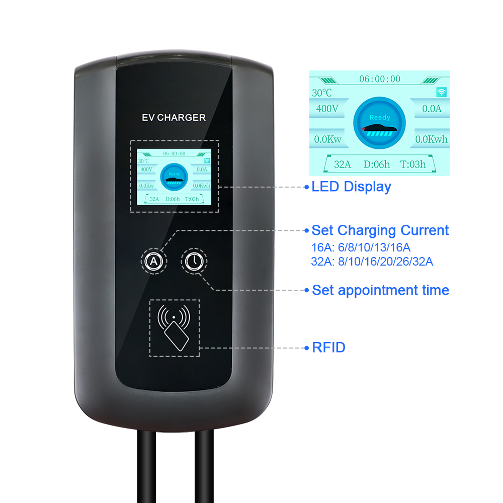 Kolanky 32A 7.2/22KW EV Chargi - огляд і ціна Home Ev Charger