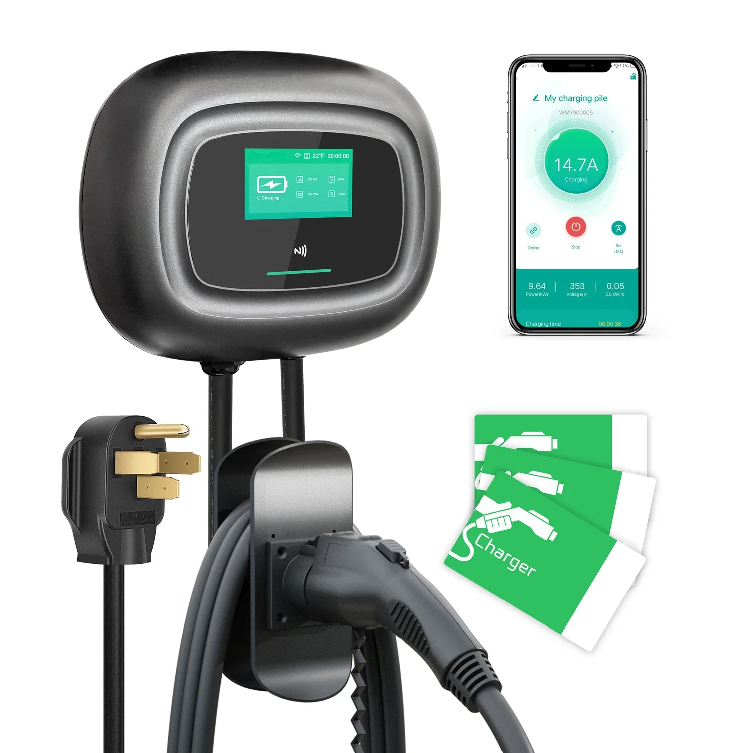 NEW Khons Wall-Mounted Electri - огляд і ціна Fast Ev Charger